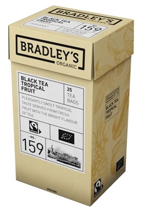 Picture of Melnā tēja BRADLEY'S bioloģiskā aromatizēta ar tropiskajiem augļiem, 25gab