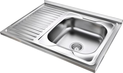 Picture of Zlewozmywak Steiner TOM 211 Steinsteel zlew z syfonem 1-komorowy z/o