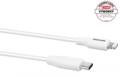 Picture of AVACOM MFIC-120W USB CABLE-C - LIGHTNING, MFI CERTIFICATION, 120CM, WHITE