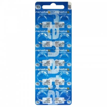Picture of 337 baterijas 1.55V Renata sudraba-oksīda SR416SW iepakojumā 1 gb.