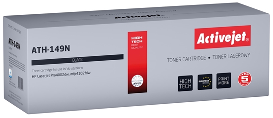 Picture of Activejet ATH-149N Toner (replacement for HP 149A HP149A W1490A; Supreme; 2,900 pages; black)