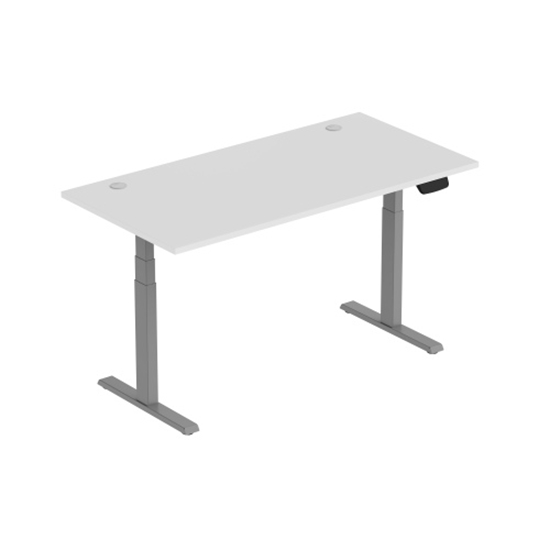 Picture of Adjustable Height Table Up Up Thor Gray, Table top L White