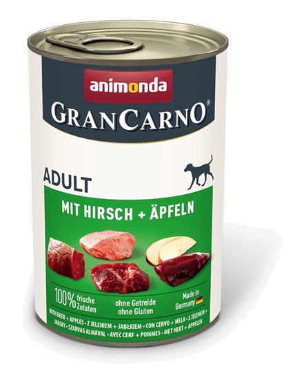 Picture of ANIMONDA GranCarno Adult Pork with venison and apple - wet dog food - 400g