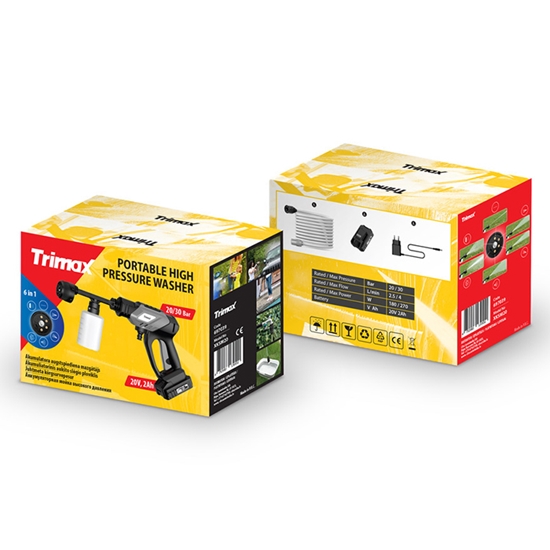 Изображение Augstspiediena mazgātājs ar akum. Trimax XKSM20-2 20V 2Ah