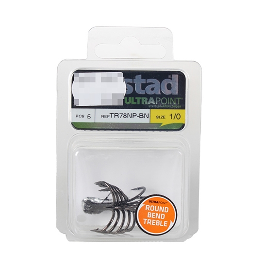 Picture of Āķi Trīsžuburu MUSTAD KVD Elite Round Bend 1X Strong 5gab BN