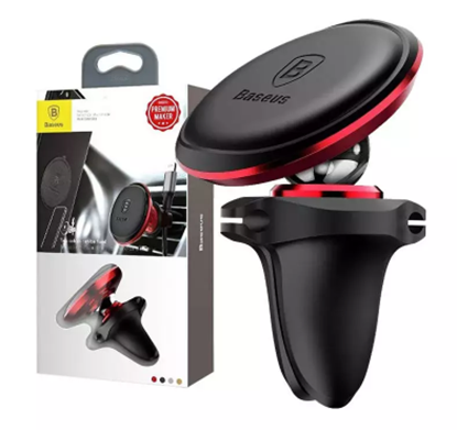 Picture of Telefona turētājs Baseus Magnetic Air Vent Red