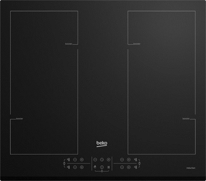 Изображение Beko HII64206F2MT Black Built-in 58 cm Zone induction hob 4 zone(s)