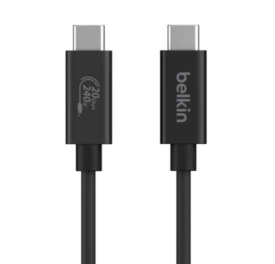 Picture of Belkin USB4 Cable USB-C/USB-C 2m 240W, 20Gbit/s, sw. INZ004bt2MBK