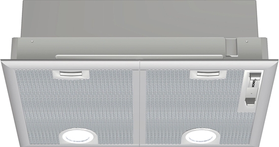 Изображение Bosch Serie 4 DHL555BL cooker hood Built-in Silver C 590 m³/h