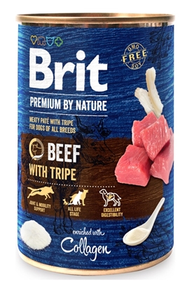 Attēls no BRIT Premium by Nature Beef with Tripe - Wet dog food - 400 g