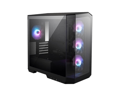 Picture of Case|MSI|MidiTower|Case product features Transparent panel|Not included|MicroATX|Colour Black|MAGPANOM100RPZ