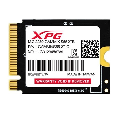 Изображение Dysk SSD XPG GAMMIX S55 2TB PCIe 4x4 5/3.2GB/s M2230 