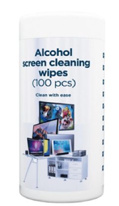 Attēls no Gembird Alcohol Screen Cleaning Wipes 100pcs