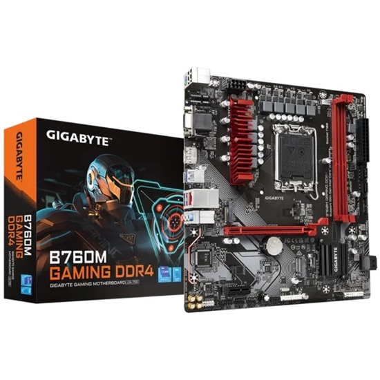 Изображение Gigabyte B760M GAMING DDR4 motherboard Intel B760 Express LGA 1700 micro ATX