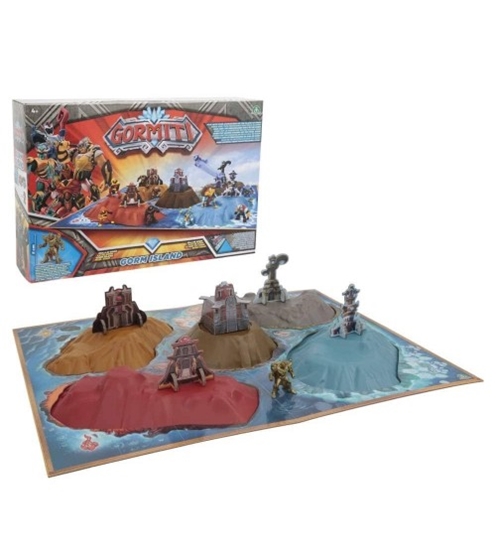 Picture of Gormiti Island Gorm rotaļu komplekts (pamatne, 5 salas un 1 figūriņa 7 cm) 08000GRM