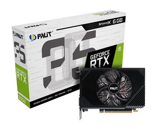 Picture of Karta graficzna Palit GeForce RTX 3050 StormX 6GB GDDR6 (NE63050018JE-1070F)