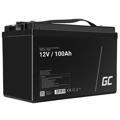 Attēls no Green Cell AGM30 vehicle battery Sealed Lead Acid (VRLA) 100 Ah 12 V Marine / Leisure
