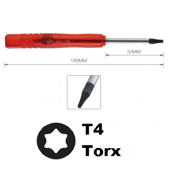 Picture of HF 301-T4 Skrūvgriezis T4 TORX tērauds