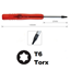 Attēls no HF 301-T6 Skrūvgriezis T6 TORX tērauds
