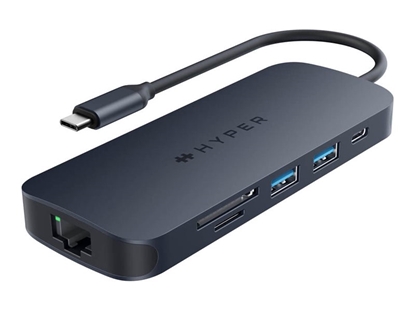 Attēls no HYPER | Drive Next 8 Port USB-C Hub, 140W | Ethernet LAN (RJ-45) ports 1 | HDMI ports quantity 1