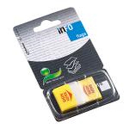 Picture of Indeksi INFO 25x43mm "Paraksts",  50 lapas DE