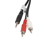 Picture of Kabel Lanberg Jack 3.5mm - RCA (Cinch) x2 5m czarny (CA-MJRC-10CC-0050-BK)