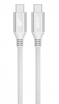 Attēls no Kabel USB C - USB C 1m 240W biały