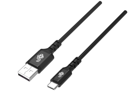 Attēls no Kabel USB-USB C 1,5 m silikonowy czarny