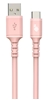 Изображение Kabel USB-USB C 1m silikonowy różowy