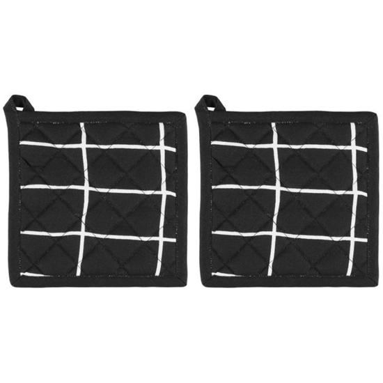 Изображение Karstumizturīgs paliktnis 4Living Elsie 20x20cm melns 2gab.