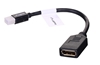 Picture of Lanberg AD-0003-BK DisplayPort cable 0.12 m Mini DisplayPort Black