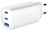 Picture of Lādētājs Gembird 3-port 65W GaN USB PowerDelivery fast Charger White