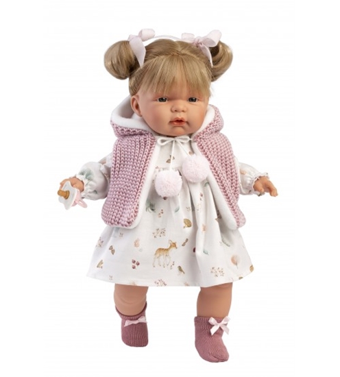 Picture of Lelle Joelle 38 cm, raud, runā, ar mānekli, mīkstais ķermenis Spānija LL38354