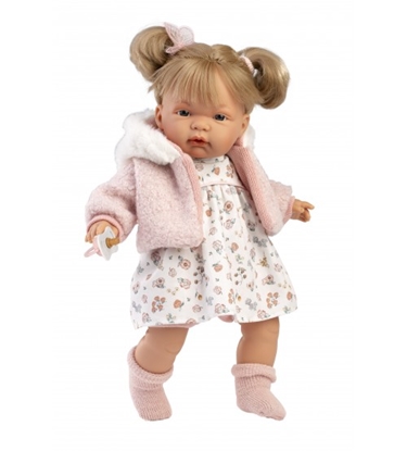 Attēls no Lelle Joelle 38 cm, raud, runā, ar mānekli, mīkstais ķermenis Spānija LL38356