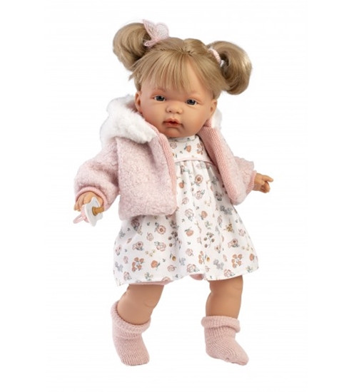 Picture of Lelle Joelle 38 cm, raud, runā, ar mānekli, mīkstais ķermenis Spānija LL38356
