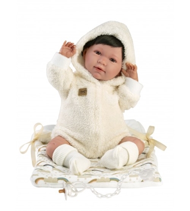 Attēls no Lelle zīdainis Mimi 42 cm (soma, raud, runā, ar mānekli, mīkstais ķermenis) Spānija LL74110