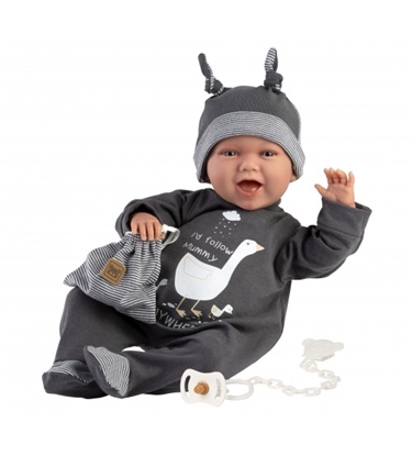 Attēls no Lelle zīdainis Mimo 42 cm (smejas, runā, ar mānekli, mīkstais ķermenis) Spānija LL74107