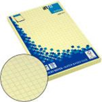 Picture of Līmlapiņas 100x150mm rūtiņu dzeltenas,  100 lapas INFO DE