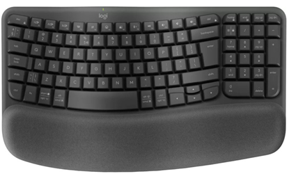 Attēls no Logitech Wave Keys keyboard RF Wireless + Bluetooth QWERTY US International Graphite