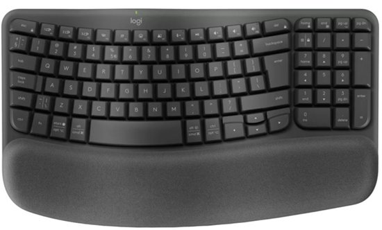 Picture of Logitech Wave Keys keyboard RF Wireless + Bluetooth QWERTY US International Graphite