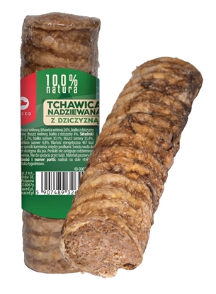 Изображение MACED Trachea stuffed with venison - chew for dog - 120g