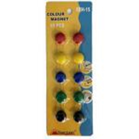 Изображение Magnēti 15 mm,  10gab. asorti CN