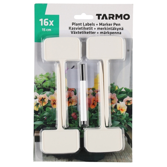 Изображение Marķējuma plāksnītes 16gab. + marķieris
