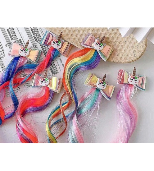 Picture of Matu šķipsna Vienradzis 40 cm garas, ar sprādzīti dažādas 573246