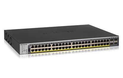 Изображение Netgear GS752TPP Vadīts L2/L3/L4 Gigabit Ethernet (10/100/1000) Power over Ethernet (PoE) Pelēks