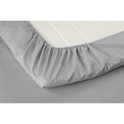 Attēls no Palags ar gumiju 4Living 120x200+25cm pelēks