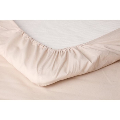 Attēls no Palags ar gumiju 4Living 180x200+25cm bēšs kokvilna