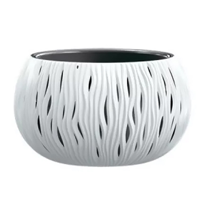 Attēls no Puķu pods Bowl Sandy balts d15cm