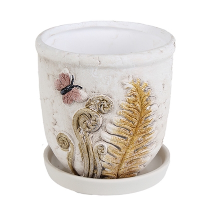 Attēls no Puķu pods d15xh14cm ar papardes dzinumiem