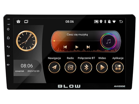 Изображение Radio smochodowe AVH-9992 2DIN 9 cali Android/WiFi/GPS/CARPLAY 